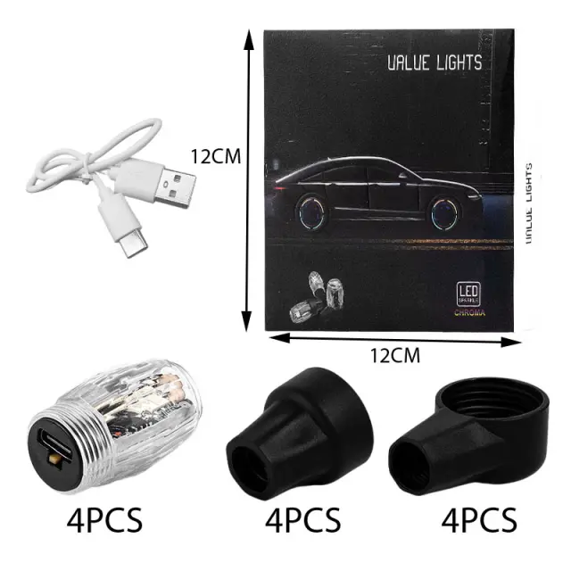 Διακοσμητικά Φώτα Βαλβίδων Αυτοκινήτου - Value Lights Colours LED 0163135 2