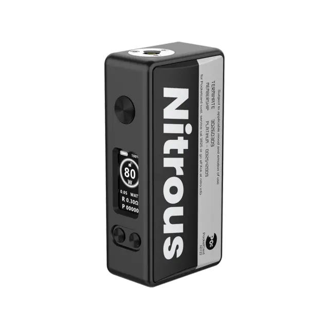Nitrous Pocket Mod 80W Black Edition - Mechvape x Nitrous - Nitro Access