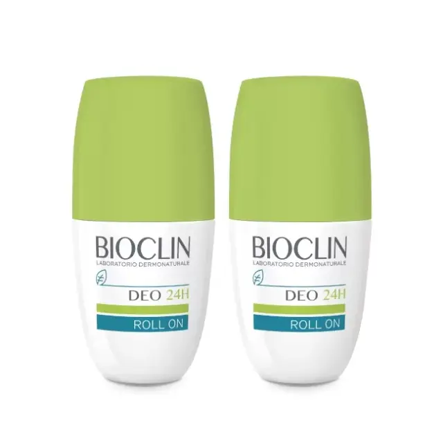 Bioclin Deo 24h Roll-On Αποσμητικό Για Κανονική Εφίδρωση, 2x50ml