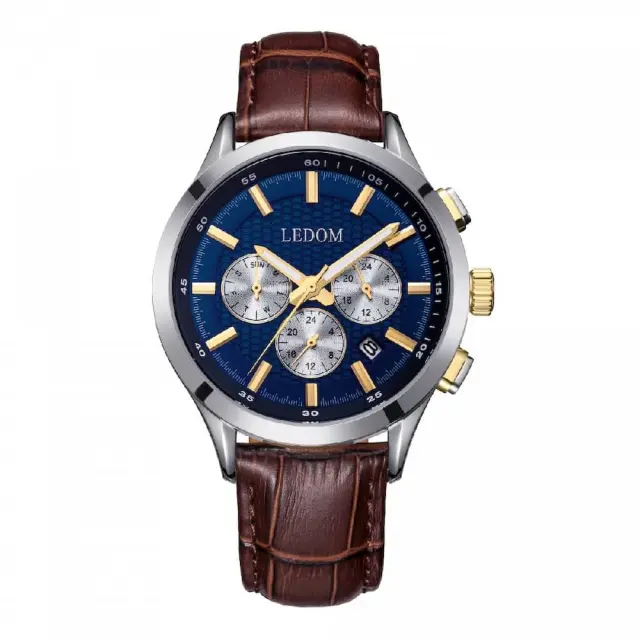 Le Dom Horizon Men's Watch Brown Leather Strap LD.1499-6