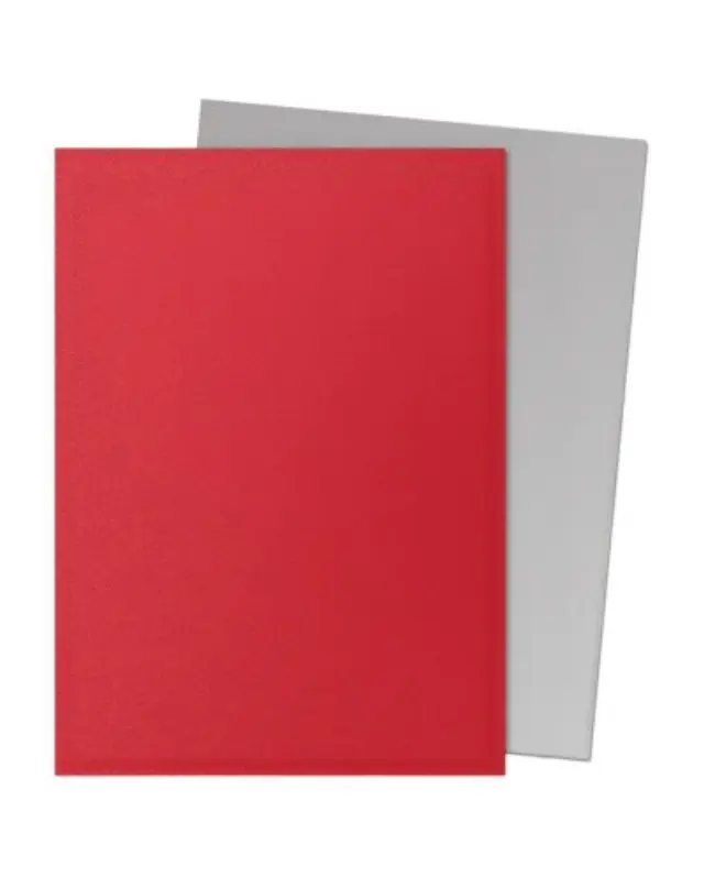 Dragon Shield Sleeves - Standard size - Matte Dual - Crimson & Silver (100 Sleeves) 2