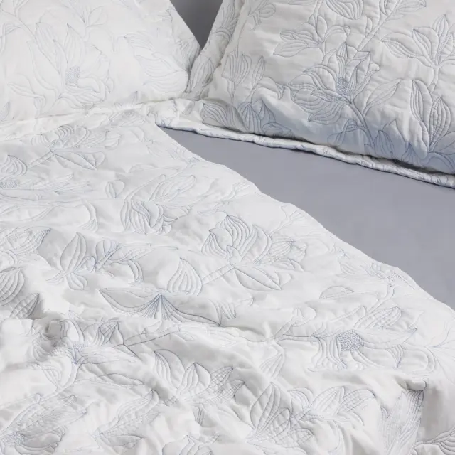 Κουβερλί 230x250 King Das Home Happy 9659 White 100% Microfiber 2