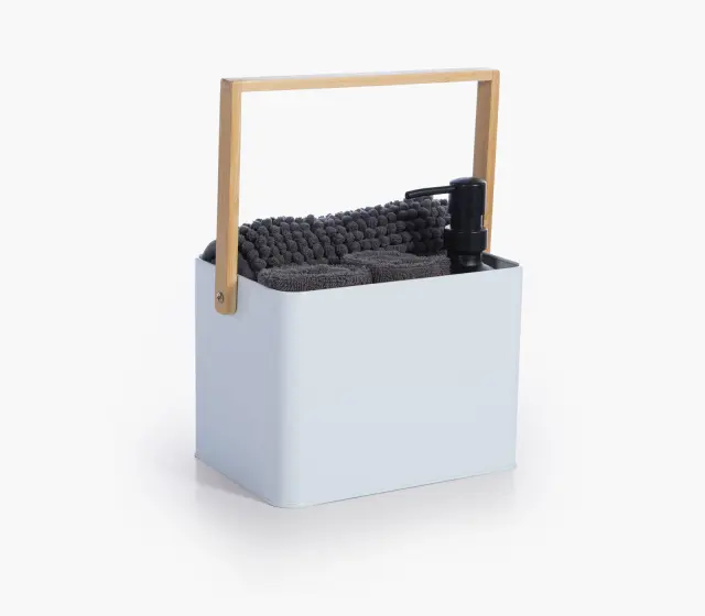Nef-Nef Homeware Σετ Μπάνιου Σε Μεταλλικό Καλάθι Storage