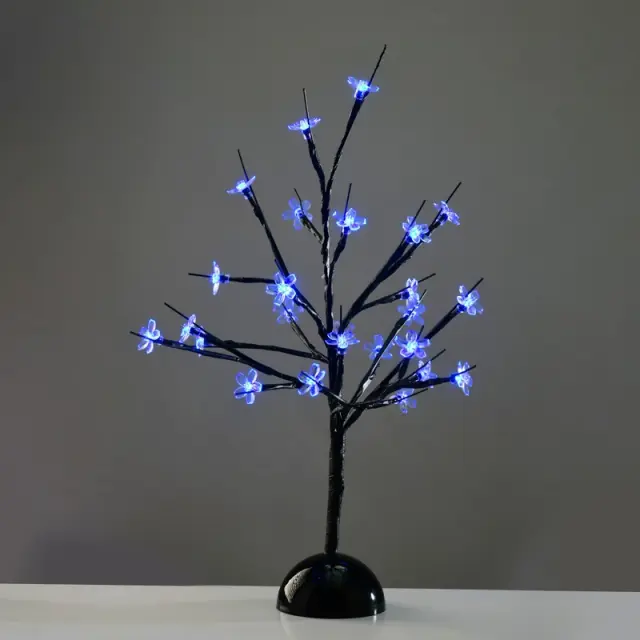 ΔΙΑΚΟΣΜΗΤΙΚΟ ΔΕΝΤΡΟ ME 25 LED ΜΠΛΕ & ΜΠΑΤΑΡΙΑ 3ΧAA IP20 100Χ100Χ450mm / XCHERRYLEDBL45