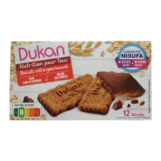 Dukan Μπισκότα Βρώμης με Επικάλυψη Σοκολάτας, 200γρ