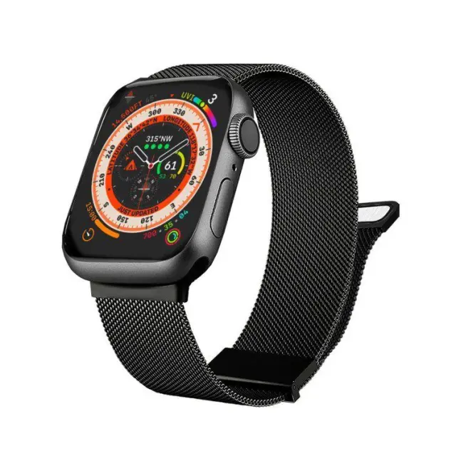 Double Magnetic Λουράκι Apple Watch 38/40/41/42 (Series 10/11/12)- Black OEM