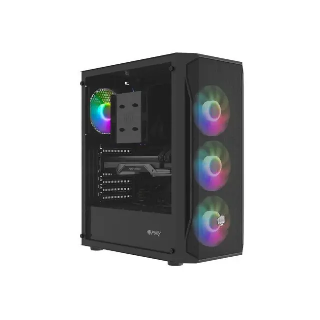 Fury PC Case Shobo SH4F RGB ATX Midi Tower Black (NFO-2154)