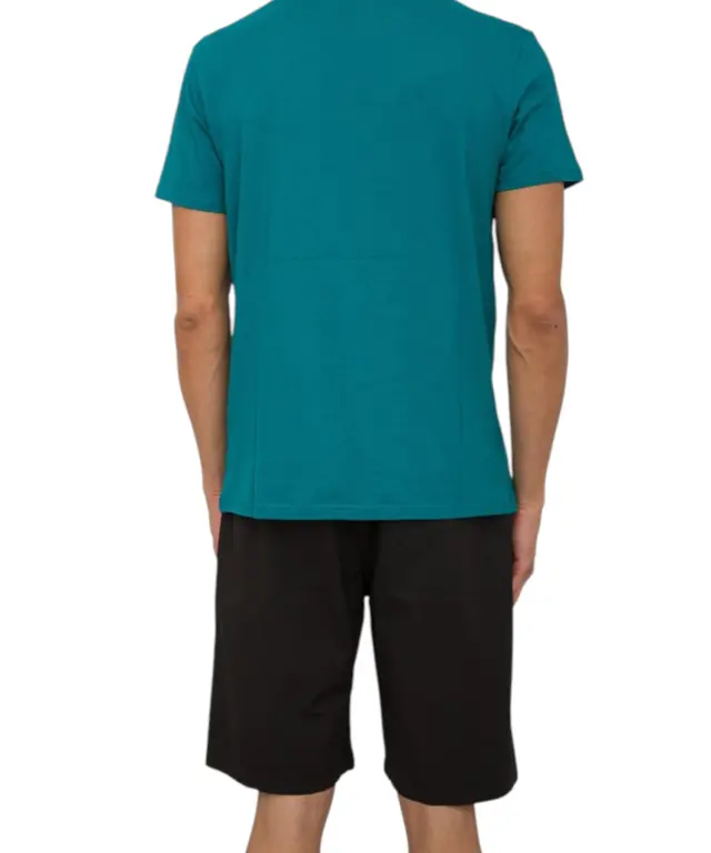 Bikkembergs - Ανδρικό T-shirt Κοντομάνικο BKK3MTS02-EVERGL Πετρόλ 3