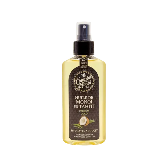 Comptoir Des Monoï Tahiti Hydrate-oil Monoi-coconut Ενυδατικό Έλαιο Μαυρίσματος με άρωμα Μονόι & Καρύδα 100ml