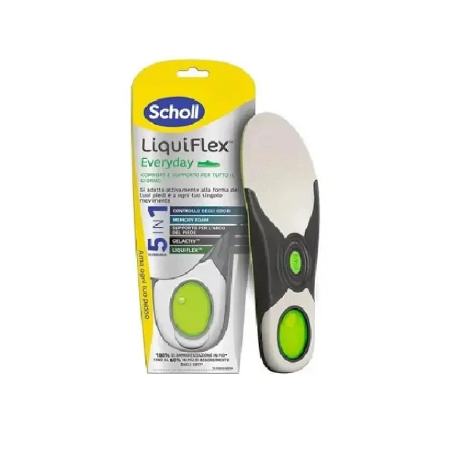Scholl LiquiFlex Everyday Ανατομικοί Αντικραδασμικοί Πάτοι Εναντίον Των Οσμών