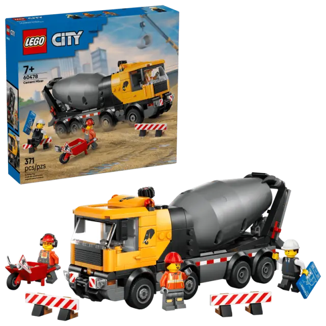 LEGO® City Cement Mixer για 7+ Ετών 371τμχ - 60478 2
