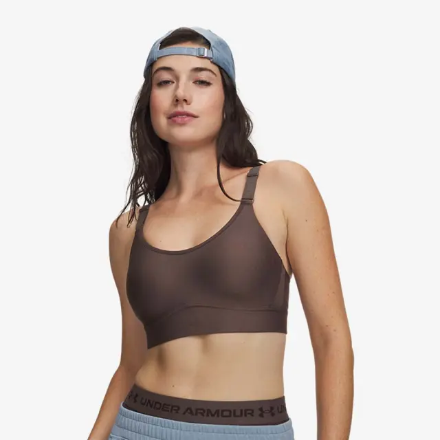 Under Armour Women's Infinity Mid Bra Καφέ 1384123-201 (Under Armour) - Large
