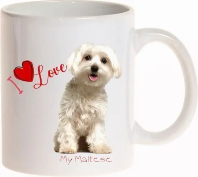 κούπα σκύλος i love my maltese 325ml