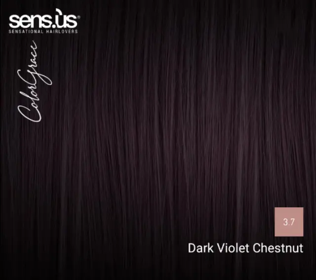 Sensus Color Grace M3K 3.7 Dark Violet Chestnut 100ml - (μόνιμη βαφή καστανό σκούρο βιολέ) 2