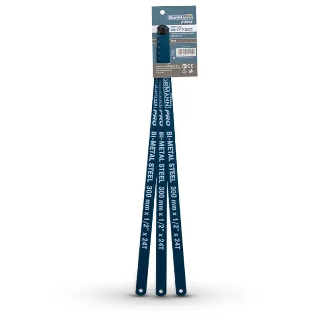 Bormann Pro BHT7210 - Λάμες σιδηροπρίονου BI- METAL 300mm, 24T, 3pcs (042242)