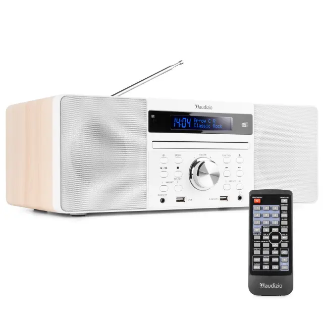 AUDIZIO PRATO ALL-IN-ONE MUSIC SYSTEM DAB+ CD BT ΛΕΥΚΟ