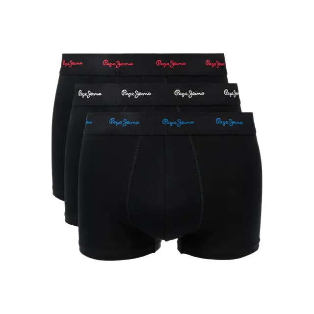 Pepe Jeans Ανδρικό Boxer Albor - Τριπλό Πακέτο, Χρώμα Μαύρο - S