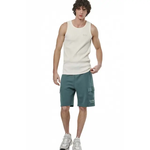 Body Action Men's Basic Sleeveless Tank Top Εκρού 043508-05 (Body Action) 2