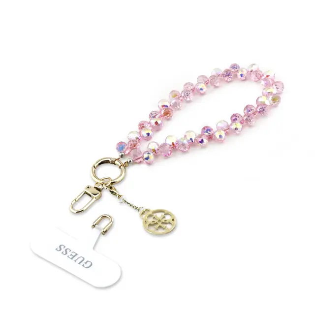 Guess Universal Wrist Strap Crystals 4G Charm Pink 2