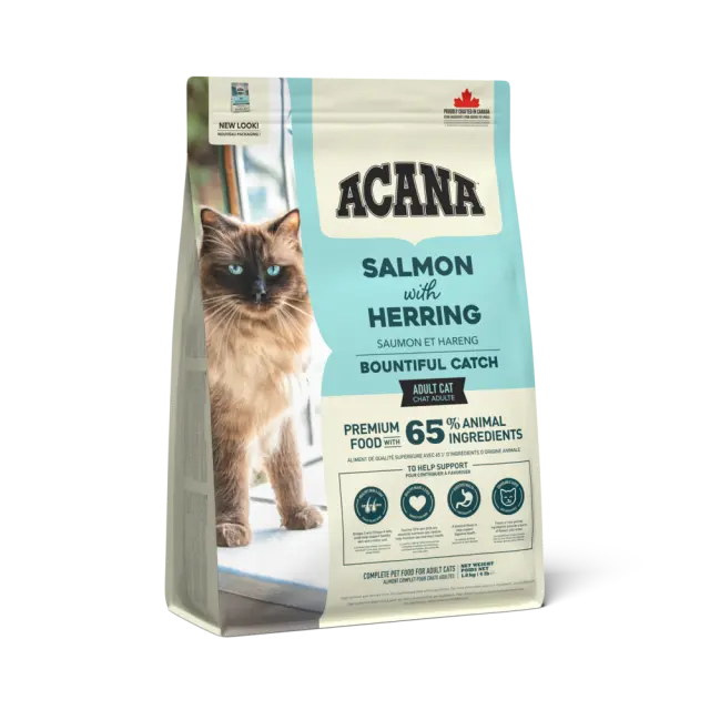 Acana Bountiful Catch για Γάτες με Σολομό & Ρέγγα 1,8kg