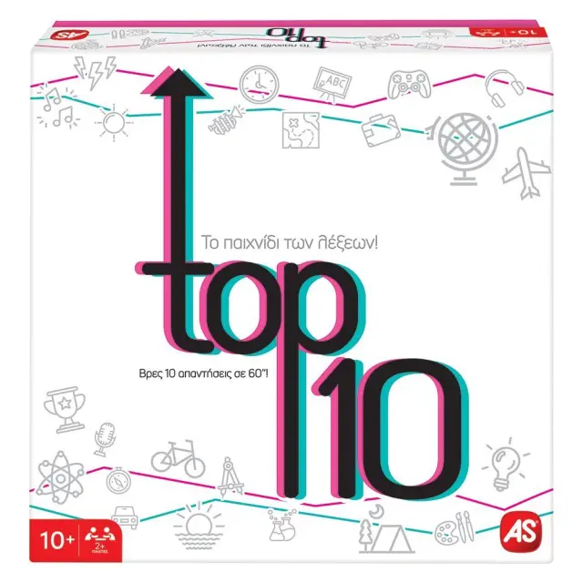 AS Games Επιτραπέζιο Παιχνίδι Top 10 Για Ηλικίες 10+ Χρονών Και 2+ Παίκτες (1040-23148)
