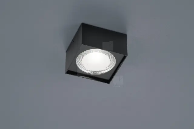 Τετράγωνο Φωτιστικό Οροφής KARI LED Μαύρο Ματ 12W 2700K IP30
