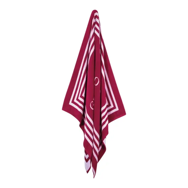 Πετσέτα Θαλάσσης 90x170 400gsm Essential Greenwich Polo Club 4055 Red-White 100% βαμβακερό 2