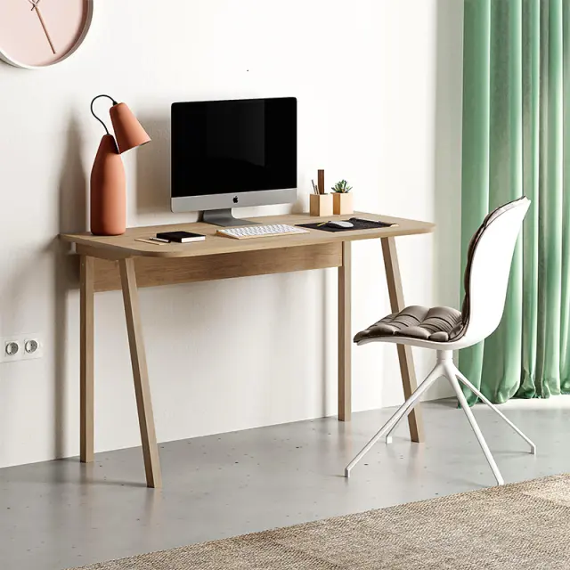Γραφείο εργασίας Luton Megapap χρώμα sapphire oak 120x60x75εκ.