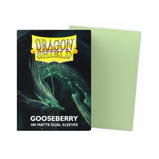 Dragon Shield Sleeves - Standard size - Matte Dual - Gooseberry (100 Sleeves) 2