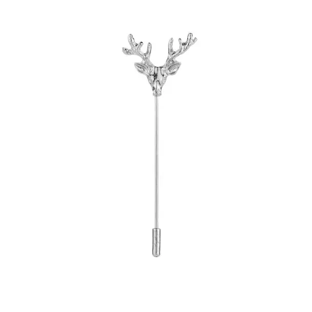 Ασημί Καρφίτσα Πέτου Reindeer