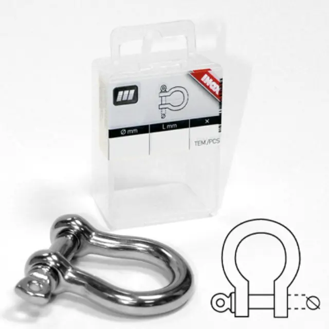 Κλειδιά Σε Σχήμα "Ω" Inox 6mm
