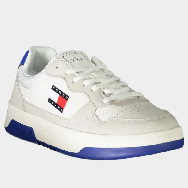 Tommy Hilfiger - Ανδρικά Sneakers Cupsole Leather Ess EM0EM01443-P06 Λευκό - 44 2