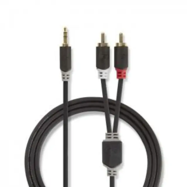 Καλώδιο 2x RCA αρσ. - 3,5mm Stereo αρσ, 10m. 3