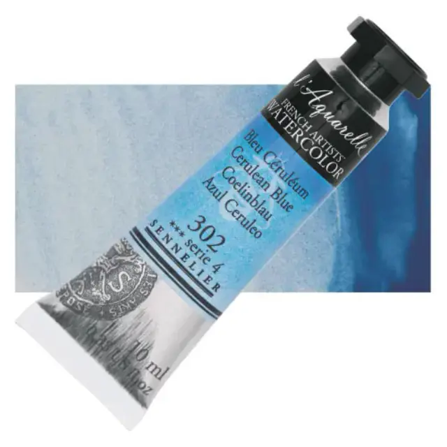 Χρώμα Ακουαρέλας Sennelier l Aquarelle Σωληνάριο 10ml - 302 Cerulean Blue