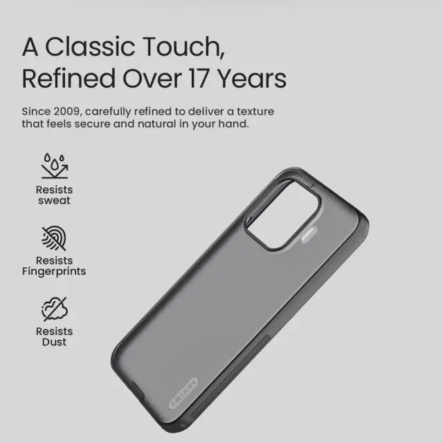 Nillkin Super Frosted PRO Back Cover for Xiaomi 17T Pro Transparent Black 3