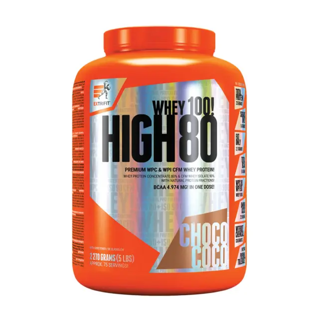 Extrifit High Whey 80 chocolate-coconut, 2270-g