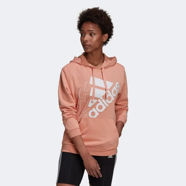 adidas Brand Love Relaxed Hoodie (GS1373-Orange) - Πορτοκαλί - XS