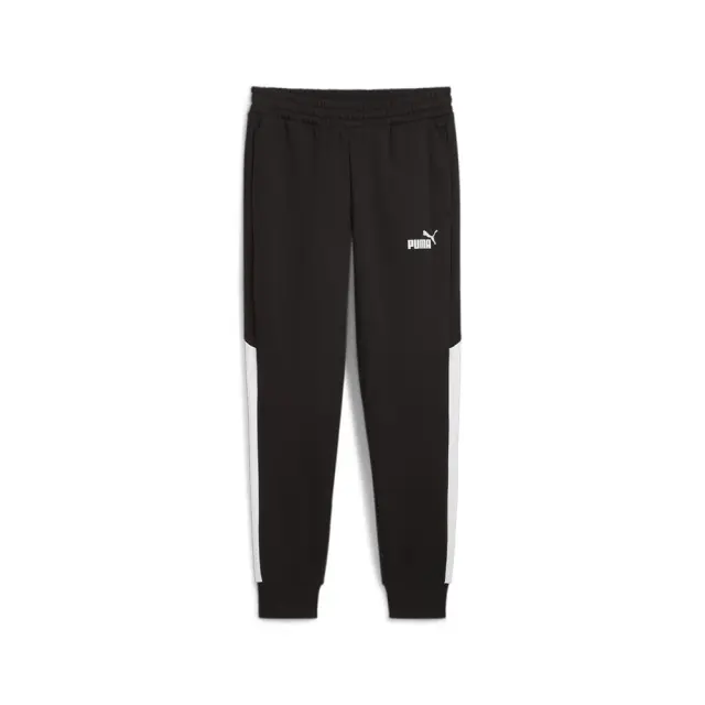 Puma Colorblock Fleece Sweatpants (681735-01) - Μαύρο - M