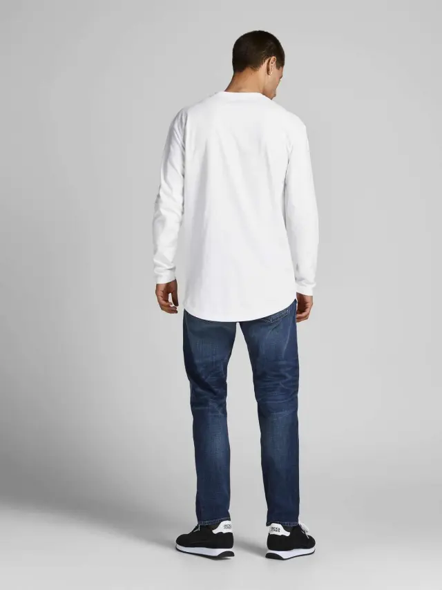 JJENOA TEE O-NECK LS NOOS White - L 2