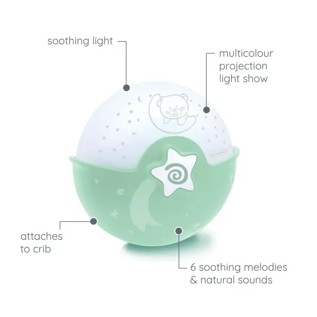 INFANTINO WOM SOOTHING LIGHT & PROJECTOR (SAGE) (Πράσινο) 3