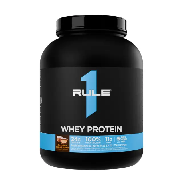 Rule1 Whey Protein Chocolate Peanut Butter, 5 lbs