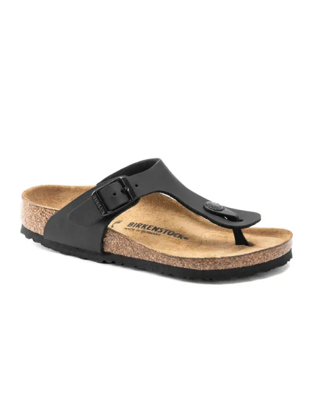 Birkenstock Σαγιονάρες Παιδικό Birko-Flor(ανθεκτικό υλικό της Birkenstock-επιτρέπει την επαφή με το νερό) Μαύρο BIR/GIZEH KIDS 846143 BLACK 2