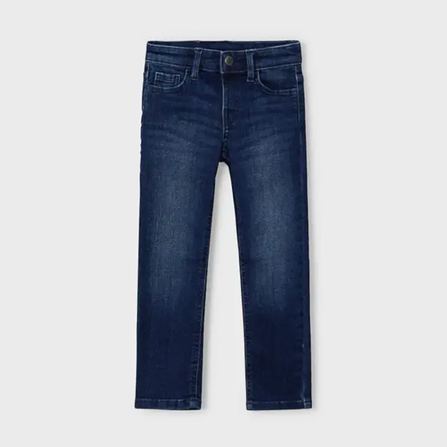 Mayoral Παντελόνι Τζιν Slim Fit Βασικό Τζιν Σκούρο για Αγόρι