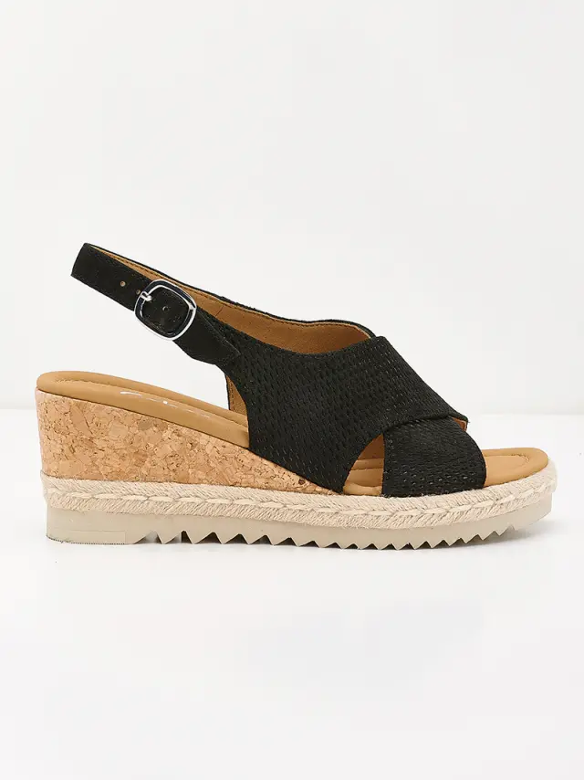 Gabor Πλατφόρμες Γυναικείο δέρμα Nubuck Μαύρο GAB/62831 47-SCHWARZ 3