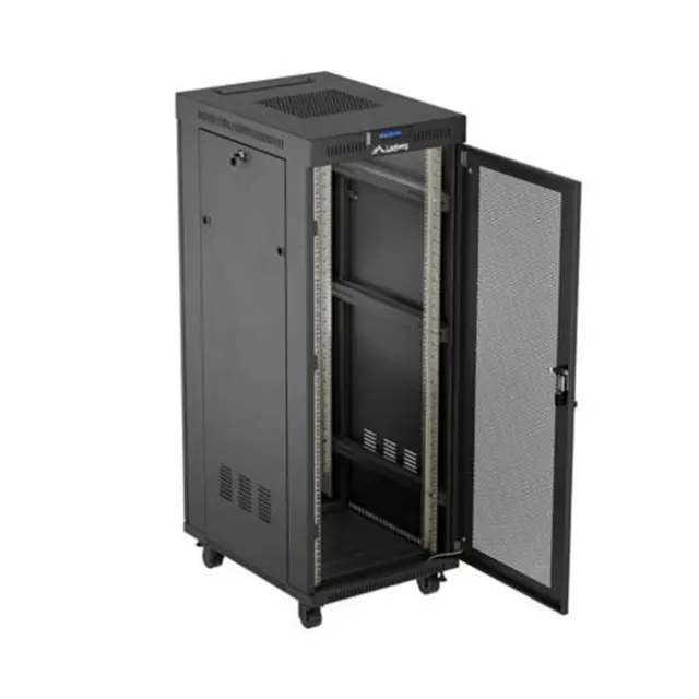 Lanberg Καμπίνα Rack 19" 32U 600X800 Black LCD (FF01-6832-23BL)