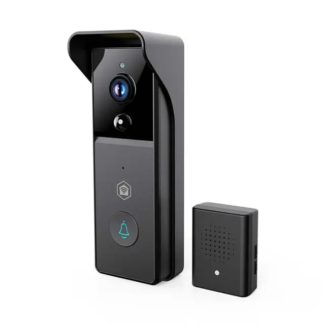 Smart Wi-Fi επαναφορτιζόμενη θυροτηλεόραση, με Full HD 1296p κάμερα, αισθητήρα κίνησης, νυχτερινή όραση και ασύρματο κουδούνι.
