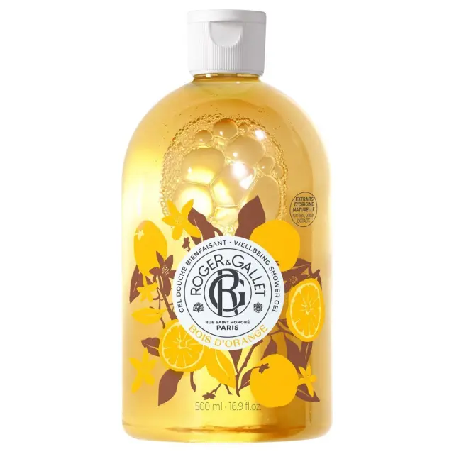 Roger &Gallet Wellbeing Shower Gel Bois d’Orange 500 ml – Αναζωογονητικό & Αρωματικό Αφρόλουτρο