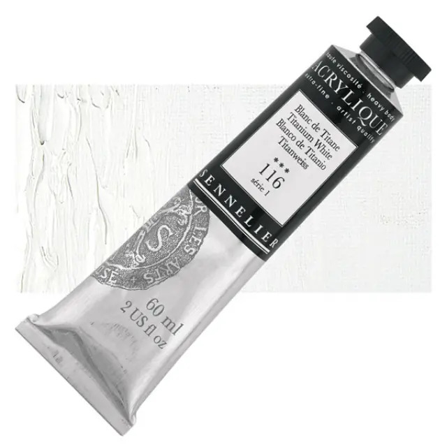 Ακρυλικό Sennelier Extra Fine - 116 Titanium White S1 - 60ml