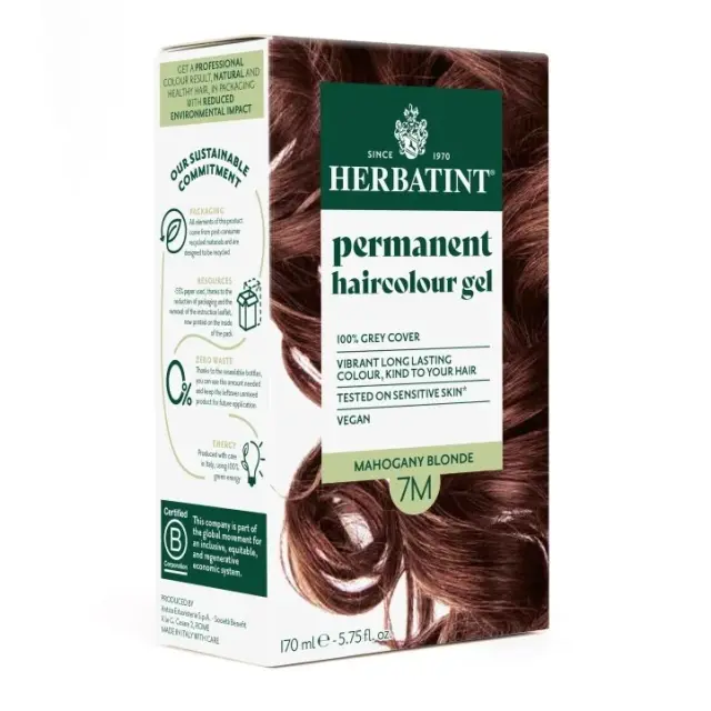 Herbatint Permanent Gel Βαφή Μαλλιών Χωρίς Αμμωνία 4C Καστανό Σταχτί 170ml