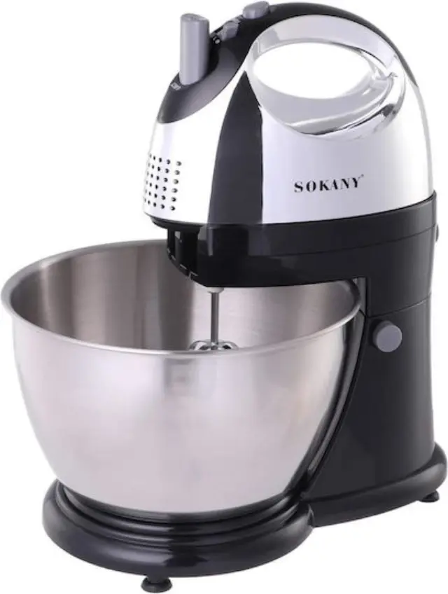 Sokany KF-906CS Μίξερ με Inox Κάδο 4lt Μαύρο 400W